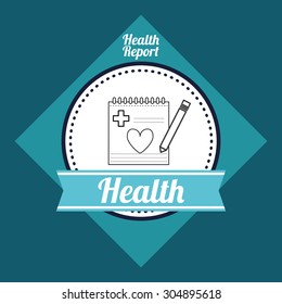 Medical care digital design, vector illustration 10 eps graphic