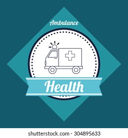 Medical care digital design, vector illustration 10 eps graphic