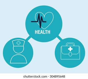 Medical care digital design, vector illustration 10 eps graphic
