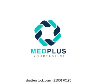 Medical care, fully vector and customized logo design