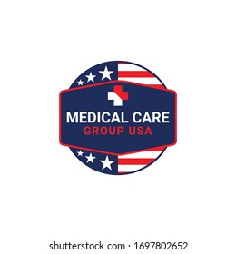 Medical Care Group America Usa Logo Template