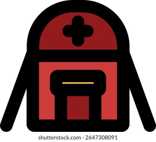 medical care icon color style design
