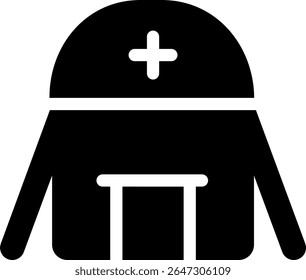 design de estilo de glifo de ícone de cuidados médicos