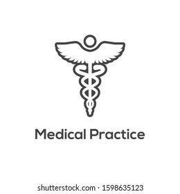 Medical Care Icon w health related symbolism and image