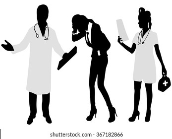 Medical care or insurance concept