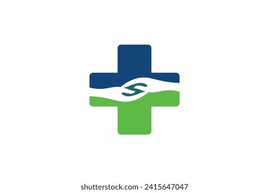 medical care logo design with creative concept 