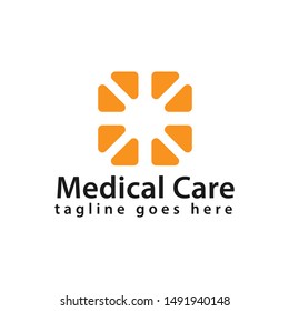 medical care logo design, icon design template elements
