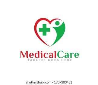 Vector de diseño del logotipo de atención médica