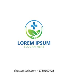 Vector de diseño de logotipo de atención médica, plantilla de diseño de logotipo de asistencia creativa