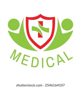 Cuidado médico Diseño de logotipo Vector Símbolo de salud de la columna vertebral