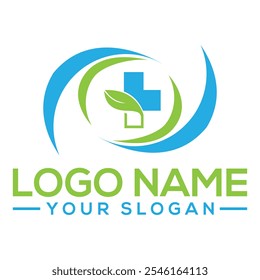 Medical Care Logo Design Vector Spine Health Symbol