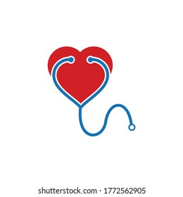 medical care logo , love healthy logo