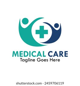 Medical care logo template illustration