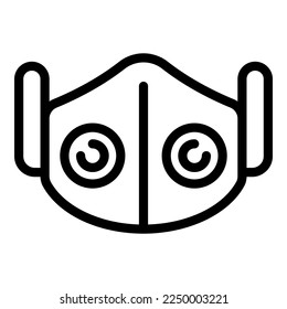 Medical care mask icon outline vector. Disinfect spray. Soap virus