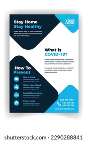medical care poster and flyer template design