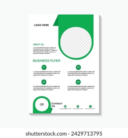 Medical care poster and flyer template design