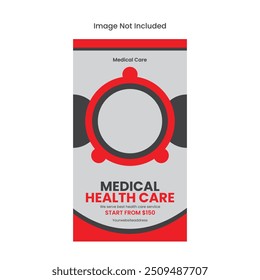 Medical Care Social Media Stories Editable Free Vector Template