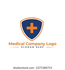 Medical and care vector logo