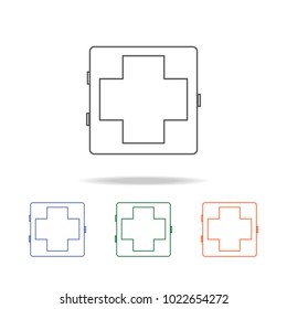 Medical case icon. Element of bathroom tools multi colored icon for mobile concept and web apps. Icon for website design and development, app development. Premium icon on white background
