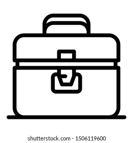 Medical case icon. Outline medical case vector icon for web design isolated on white background