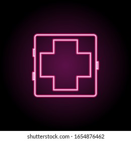 Icono de caso médico. Línea delgada simple, contorno vectorial de iconos de baño para ui y ux, sitio web o aplicación móvil