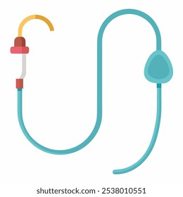 Medical Catheter Icon for Healthcare and Patient Care Equipment