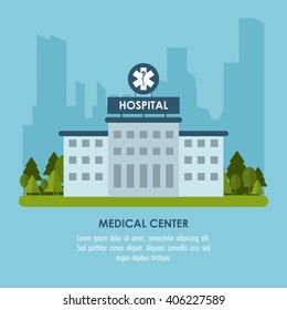 Medical Center Illustration Vector Illustration Stock Vector (Royalty ...