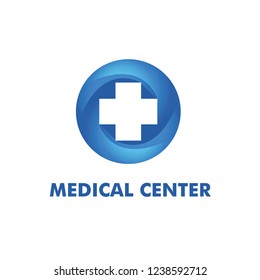 Medical Center Logo Template. Vector Illustration EPS 10