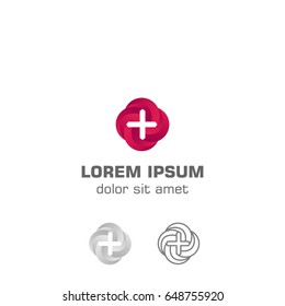 Medical center. Vector logo template
