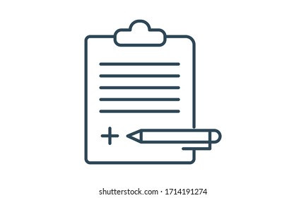 Medical certificate icon for healthcare documentation