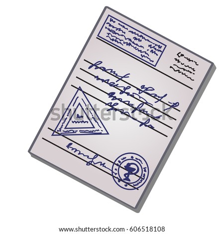 medical certificate seal about state health stock vector royalty medical cerificate