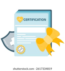 Medical certification documents, essential health record