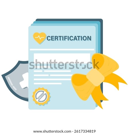 Medical certification documents, essential health record