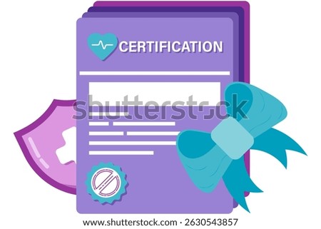 Medical certification documents, essential health record