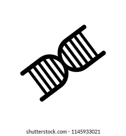 Medical chain symbol of dna icon vector icon. Simple element illustration. Medical chain symbol of dna symbol design. Can be used for web and mobile.