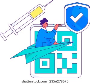 Medical Characters Anti-epidemic Flat Vector Concept Operation Hand Drawn Illustration