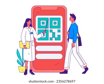 Medical Characters Anti-epidemic Flat Vector Concept Operation Hand Drawn Illustration