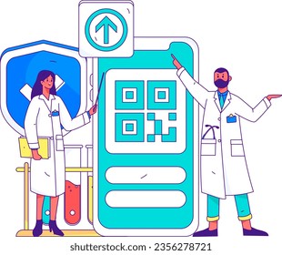 Medical Characters Anti-epidemic Flat Vector Concept Operation Hand Drawn Illustration