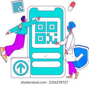 Medical Characters Anti-epidemic Flat Vector Concept Operation Hand Drawn Illustration
