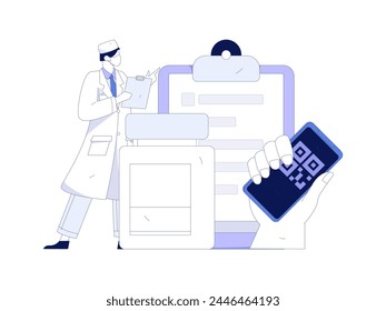 Medical characters fighting the epidemic flat vector concept operation hand drawn illustration
