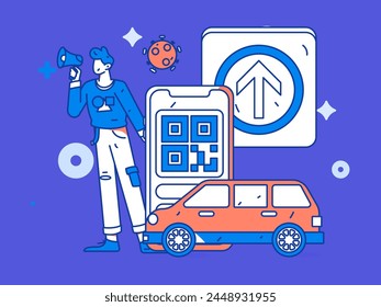 Medical characters fighting the epidemic flat vector concept operation hand drawn illustration
