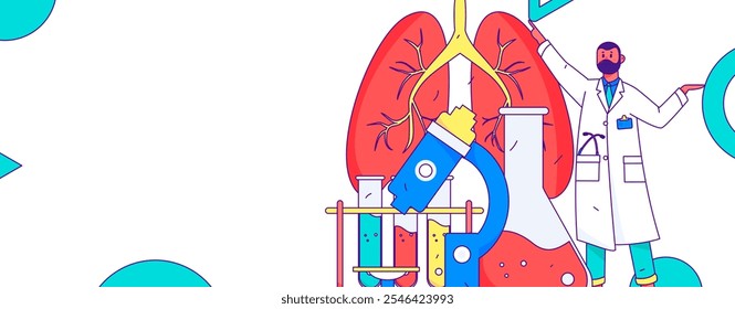 Caracteres médicos combatendo o vetor plano epidêmico conceito operação desenhado à mão ilustração
