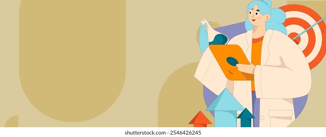 Medical characters fighting the epidemic flat vector concept operation hand drawn illustration
