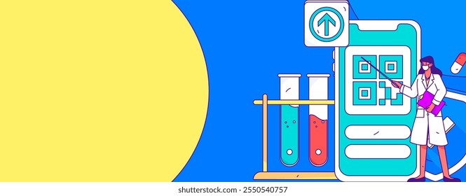 Caracteres médicos combatendo o vetor plano epidêmico conceito operação desenhado à mão ilustração
