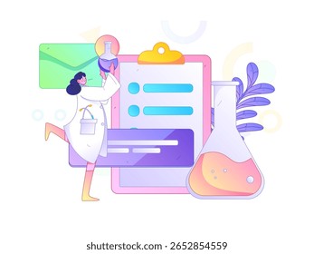 Caracteres médicos combatendo o vetor plano epidêmico conceito operação desenhado à mão ilustração
