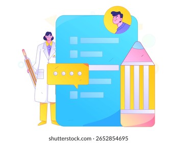 Caracteres médicos combatendo o vetor plano epidêmico conceito operação desenhado à mão ilustração

