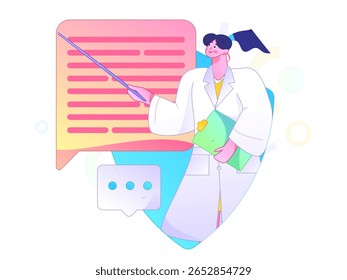 Caracteres médicos combatendo o vetor plano epidêmico conceito operação desenhado à mão ilustração

