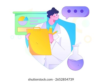 Caracteres médicos combatendo o vetor plano epidêmico conceito operação desenhado à mão ilustração
