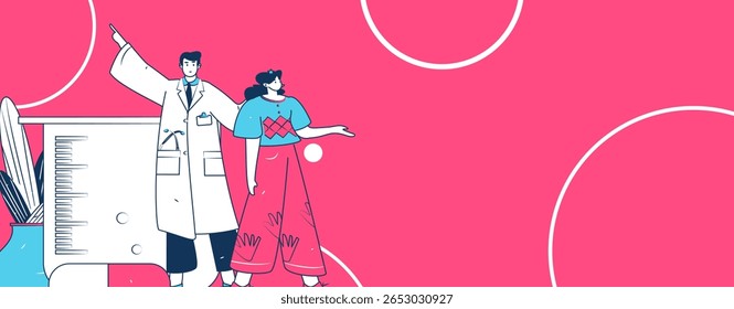 Caracteres médicos combatendo o vetor plano epidêmico conceito operação desenhado à mão ilustração

