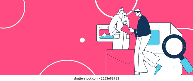 Caracteres médicos combatendo o vetor plano epidêmico conceito operação desenhado à mão ilustração

